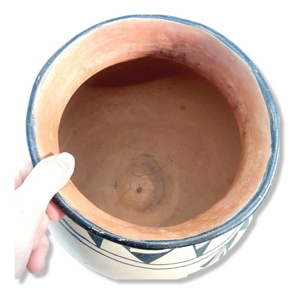 Santo Domingo Pueblo Pottery Olla Water Jug Pot Vase Southwest Native Amer Acoma - Picture 4 of 12